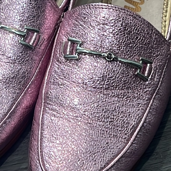Sam Edelman Metallic Pink Loafer - Picture 2 of 5